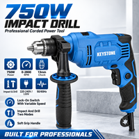 Perceuse à percussion électrique 220-240V 750W pour bois, acier et béton