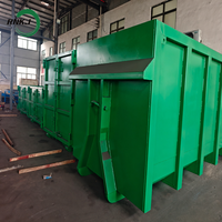 RNKJ Conteneur à déchets de chantier à roulettes robuste, bac à déchets à roulettes, benne à déchets à roulettes