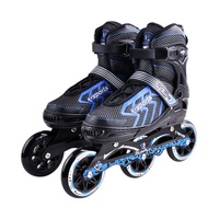 Patins à roulettes de vitesse en ligne classiques et populaires pour l'extérieur avec roulements ABEC-7, châssis en aluminium et roues en PU lumineuses