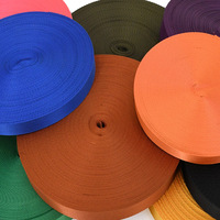 Ruban en nylon coloré sur mesure de 2 à 5 cm pour accessoires de couture, sangle de sac, collier de chien, ceinture de sac à dos
