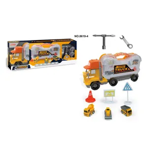 Nhựa Thu Nhỏ Hợp Kim Diecast Mô Hình Quy Mô Xe Tải Đồ Chơi Ô Tô Cho Trẻ Em Giáng Sinh Quà Tặng Sinh Nhật