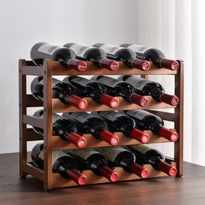 Freestanding Display <b>Rack</b> Wooden Countertop Holder Storage Shelf Sustainable Home Decor for <b>Wine</b> Bottles Storage Display - Product Image 4