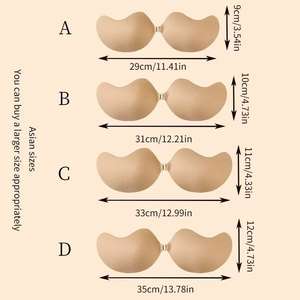 <span class=keywords><strong>Mango</strong></span> Cup High-Rise Sexy Breast Pads Malla fina de algodón a base de plantas Transpirable Anti-Exposición para vestidos de novia Push-Up Glossy - Product Image 2