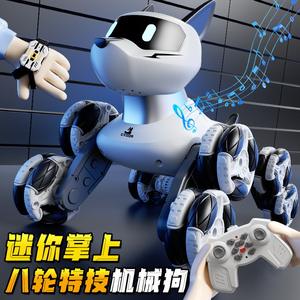 Coche de juguete eléctrico inteligente de ocho ruedas con control remoto, detección de gestos, escalada y transformación, para mascotas - Product Image 4