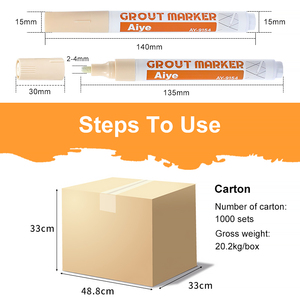 Không thấm nước vữa sửa chữa bút nhà gốm gạch trắng vẻ đẹp đánh dấu lý tưởng để khôi phục vữa và gạch vĩnh viễn sơn Bút Đánh Dấu - Product Image 6