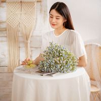 7 Têtes de Jasmin de Nuit Artificielles Effet Naturel, Hydratantes, Style INS, pour Mariage et Décoration Intérieure