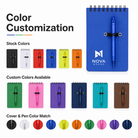 Carnet à spirale avec stylo, boucle élastique, bloc-notes personnalisé, bloc-notes de bureau, écriture, école, vente en gros, cadeau
