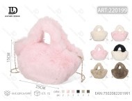 Bolso pequeño de felpa con correa de cadena, minibolso de moda para mujer, para todas las estaciones - Product Image 1