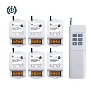 90V 6 channels multiway switching with remote control wireless switch for water pressure switch 433MHz
