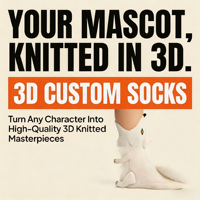 Chaussettes en coton douces et originales en forme de renard arctique 3D personnalisées, faites à la main, tricot jacquard, taille moyenne, cadeau fantaisie unisexe pour adolescents et adultes, vente en gros