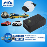 Pelacak GPS Aset dengan daya tahan baterai lama gps gps108 kapasitas baterai besar dengan sistem pelacakan GPS gratis melalui APLIKASI, dapat mematikan mesin kendaraan dari jarak jauh