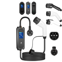 Chargeur EV portable 3,5 kW 16A/32A Type 2 IEC 62196 Nouveau IP55 Résistant aux intempéries Courant réglable Marché des Émirats arabes unis Dubaï OEM ODM