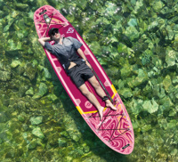 Planche de paddle gonflable Skatinger en matériau Drop Stitch, planche de surf 10'6"*32"*6" SUP Gonfiabile avec pompe pour sports nautiques
