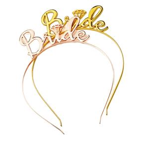 الأكثر مبيعًا تاج نسائي لحفلات الزفاف إكسسوارات شعر ذهبي للعروس من سبيكة معدنية لتكون عروس عقال دجاجة للمناسبات الزفاف - Product Image 2