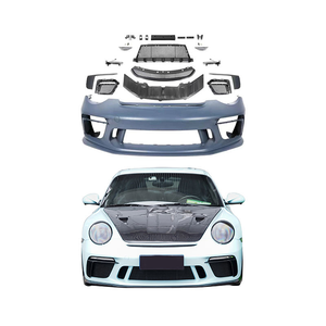 Kit carrosserie de pare-chocs avant style GT3 avec grille DRL compatible avec <span class=keywords><strong>Porsche</strong></span> 997 991, pièces de modification aérodynamique extérieures pour voiture - Product Image 1