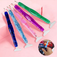 Kit de stylo de peinture diamant 5D DIY, outil multifonctionnel pour stylo à strass en résine, accessoires d'art diamant pour les amateurs de loisirs créatifs