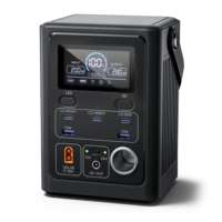 Station d'alimentation portable 300W, batterie LiFePO4 240Wh, charge rapide PD, générateur solaire MPPT pour le camping, l'alimentation d'urgence en extérieur