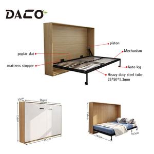 Nuevo Diseño OEM <span class=keywords><strong>Cama</strong></span> Plegable <span class=keywords><strong>de</strong></span> Pared <span class=keywords><strong>Horizontal</strong></span> Inclinable Estilo Murphy para Uso Individual/Doble/Queen en Argelia - Product Image 6