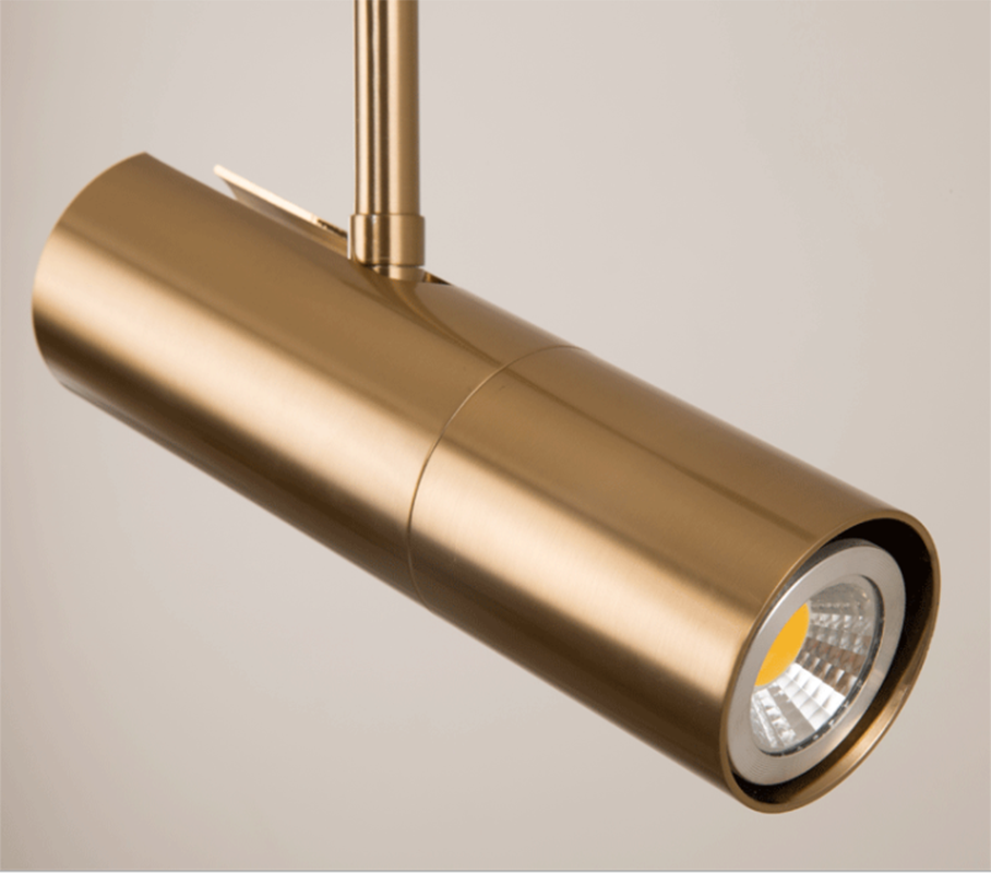 Aluminum Modern Led Spot Pendant Light Gallery Golden Led Chandelier