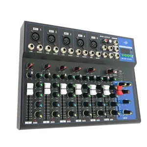 7 Channel USB MP3 48V Phantom Power MixerF7USB New Design Digital Interface Recording Mini Audio Mixer de Audio Profecional