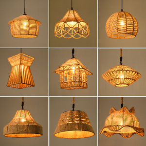 Natural Bamboo Chandelier <strong>Rustic</strong> Woven Chandelier Rattan Ceiling <strong>Light</strong> <strong>Fixtures</strong> Creative Fish Chandelier Handicraft Lamp - Product Image 3
