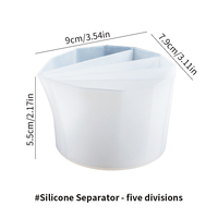 XINCHOUT – séparateur de peinture à bonnets fendus, accessoires de dessin d'art fluide pour le versement de pigments, outils de gâteau en Silicone, ensembles de pointes de décoration