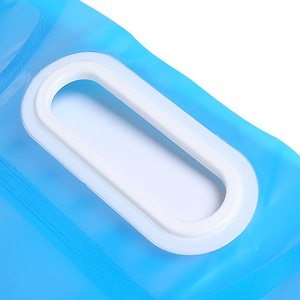 Foldable Hydration Bladder 5L Blue Transparent Plastic <b>Water</b> <b>Container</b> For Outdoor Cycling Travel Mountaineering - Product Image 3
