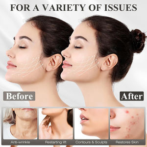 Masker wajah, dapat disesuaikan, masker wajah pelangsing pembentuk rahang tali dagu ganda untuk tidur garis V Masker Pengangkat - Product Image 5