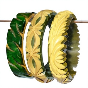 Nouveaux bracelets en résine empilables en céramique sculptée, colorés et tressés, qualité supérieure, motifs variés, bijoux unisexes pour fêtes et cadeaux - Product Image 3