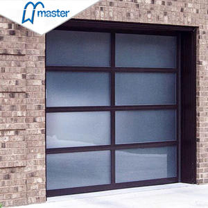 ماستر جيدا رخيصة الثمن العلوية الكهربائية مفتوحة الألومنيوم الإطار زجاج مصنفر مقسى المرآب الباب للمنزل - Product Image 2