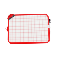 Tableau blanc effaçable à sec Foska PE encadré pour enfants avec stylo et gomme – Tableau d'écriture et de dessin
