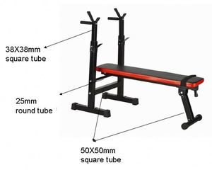CooSport <span class=keywords><strong>Fitness</strong></span> – Rack d'haltérophilie pliable et réglable en acier – Équipement d'exercice durable pour <span class=keywords><strong>la</strong></span> musculation à domicile - Product Image 5
