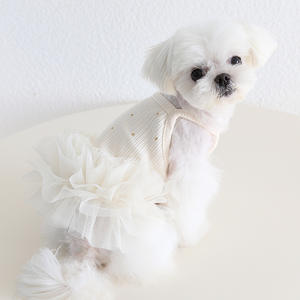 Petstyle 2025 printemps été nouveau chien chat vêtements coton vêtements pour animaux de compagnie en motif solide pour la fête d'anniversaire célébration du nouvel an - Product Image 2