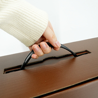 Caja de Envío para Sombreros de Cartón Corrugado Ecológica de Alta Calidad con Asa para Marcas de Moda
