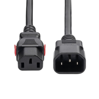10A 250v IEC320 C14 pour verrouiller IEC C13 prise ca cordons d'alimentation rallonges pour PC ordinateur TV moniteur