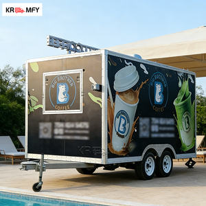 Remolques de Concesión para Camiones, Remolque Móvil para Helados con Estaciones de Dulces y Papas Fritas, Remolque de Servicio de Alimentos al Aire Libre - Product Image 3