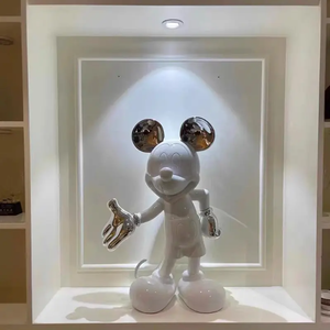 Escultura de <span class=keywords><strong>Mickey</strong></span> para Decoración del Hogar, Estatuas de <span class=keywords><strong>Mickey</strong></span> <span class=keywords><strong>Mouse</strong></span> de Fibra de Vidrio de Tamaño Real, Escultura de <span class=keywords><strong>Mickey</strong></span> Pintada - Product Image 6