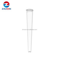 Vente en gros Tube conique en plastique noir 85mm 98mm 110mm avec couvercles standard