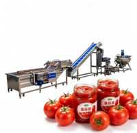 Continue productielijn voor fruitjam van roestvrij staal, inclusief meng-, kook- en vulmachines voor voedingsfabrieken