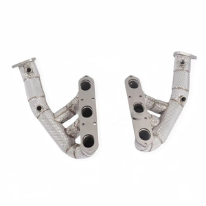 Colector de escape SS304 para Porsche 987 2.9 2008-2012, tubo de bajada de alto flujo con <span class=keywords><strong>aislamiento</strong></span> térmico, mejora de potencia, ajuste directo - Product Image 2