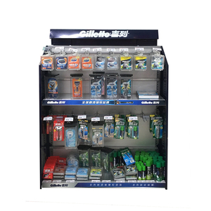 Tùy chỉnh cửa hàng di động dao cạo râu Kệ tóc cửa hàng cắt Tóc Tầng shearer Tông Đơ Điện thoại Phụ kiện kim loại POS hiển thị đứng triển lãm - Product Image 4