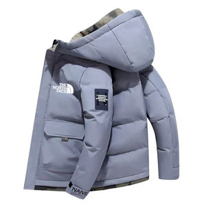 Set Giacca e Pantaloni Invernali Leggeri da Uomo 2024, Personalizzabile, Vendita all'Ingrosso, Moda Casual da Strada, Tessuto in Tela, Chiusura con Cerniera - Product Image 3