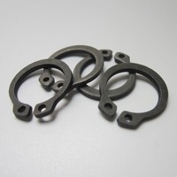 Carbon Steel Heavy Duty C-Type Retaining Ring Standard 5100 Series External Snap Ring 5100-68 (0.688 Inch) Black Phosphate ANSI
