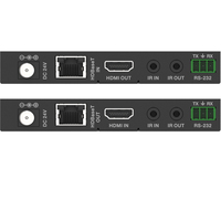 4K 60Hz untuk Extender Over LAN HDBaseT PoC dengan Audio 7.1CH Kabel Tunggal CAT5e/CAT6A/CAT7 Hingga 100m