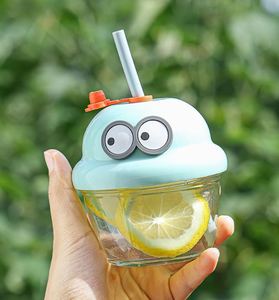 Promoción: Linda Taza de Viaje de Vidrio con Diseño de Caricatura, Mini Taza con Pajita, Idea de Regalo para Viajeros - Product Image 4