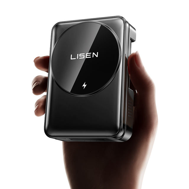 LISEN Hot Selling 3 in 1 Foldable 15w Fast Magnetic Wireless Charging Station, Desktop Stand for Mobile Phone Fast Charging