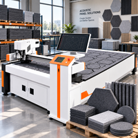 Machine de découpe CNC à couteau oscillant pour panneaux acoustiques industriels, feutre PET et matériaux insonorisants