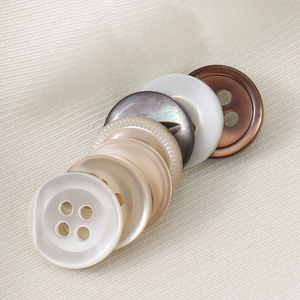 Tùy Chỉnh Tự Nhiên Vỏ Nút Cho Áo Sơ Mi Trắng 18L 16L Vòng 4 Lỗ Mô Hình May Nút Ngọc Trai Nút Cho May Áo Sơ Mi - Product Image 3