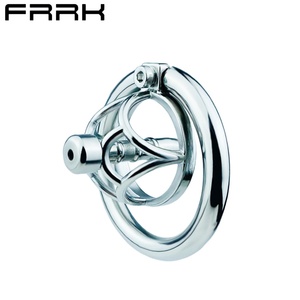 กรงครอบอวัยวะเพศชายแบบกลับด้าน FRRK Steel พร้อมแท่งโลหะถอดได้ อุปกรณ์รักษาพรหมจรรย์สำหรับผู้ชาย ของเล่นทางเพศสำหรับผู้ชาย - Product Image 1
