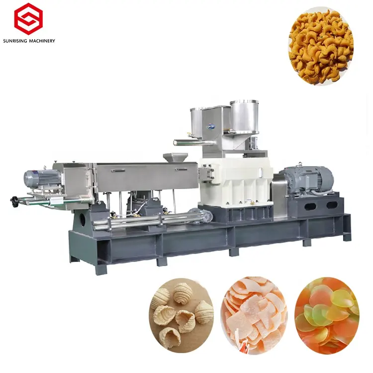 Automatische Puff Corn Fried Prawn Snack Chips Garnelen cracker Herstellung Maschine Produktions linie